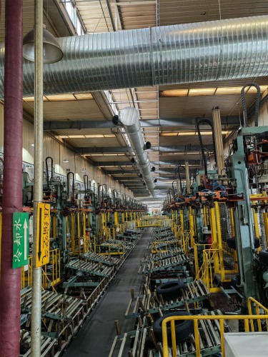 东营一轮胎厂硫化废气收集系统完工